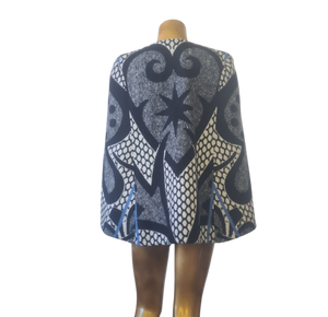 Seana Long Cape_ Denim Lined